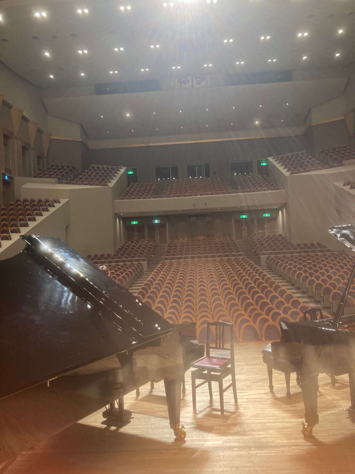 大ホールをふたりじめ🎵